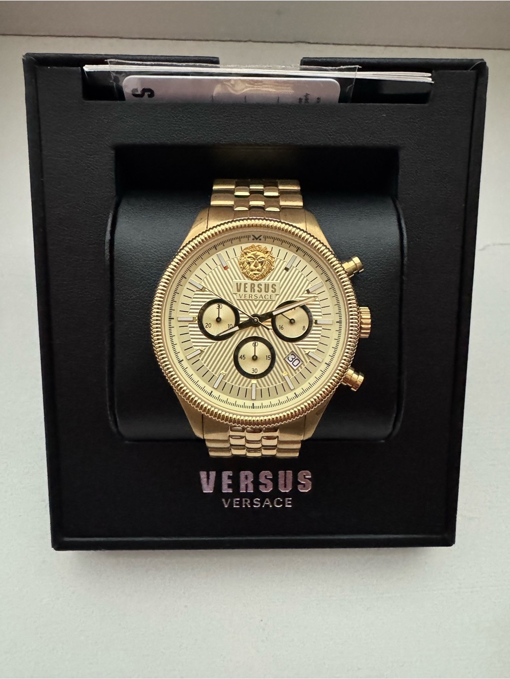 Versus Versace - VSP971121 - Gold-Tone Chronograph Men’s Watch w/ Box